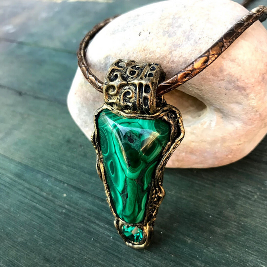 Malachite pendant