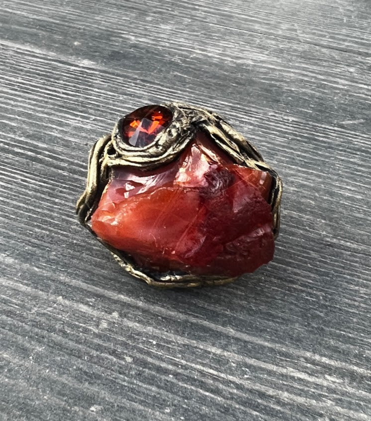 Buy Armenian Jewelry Red Stone Rings Silver With Big Stone Marcasite Jewelry  Beatiful Ring Red Stone STERLING SILVER 925 Wedding Online in India - Etsy